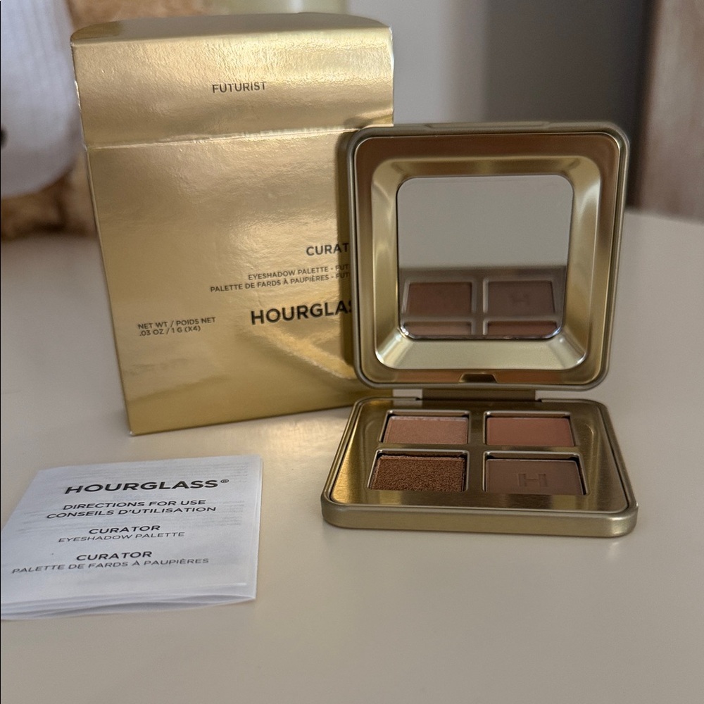 Hourglass Curator Eyeshadow Palette - Gold and Brown Futurist Palette